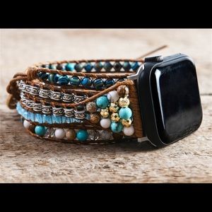 5 Wraps Apple Watch Band Beads Bracelet